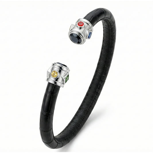 BE Eternity 925 Black Spinel & Fancy Sapphire Stingray Bracelet