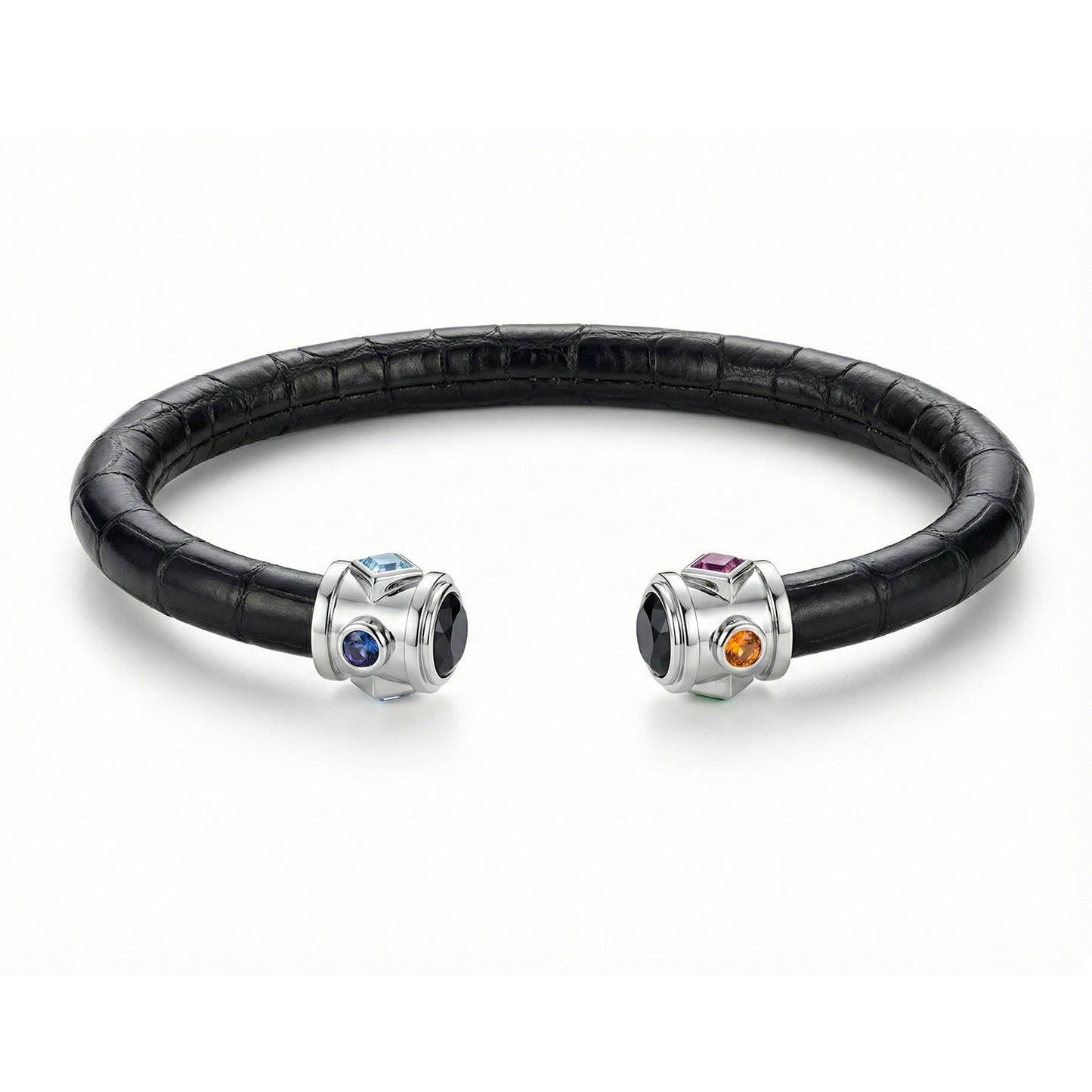 BE Eternity 925 Black Spinel & Fancy Sapphire Stingray Bracelet