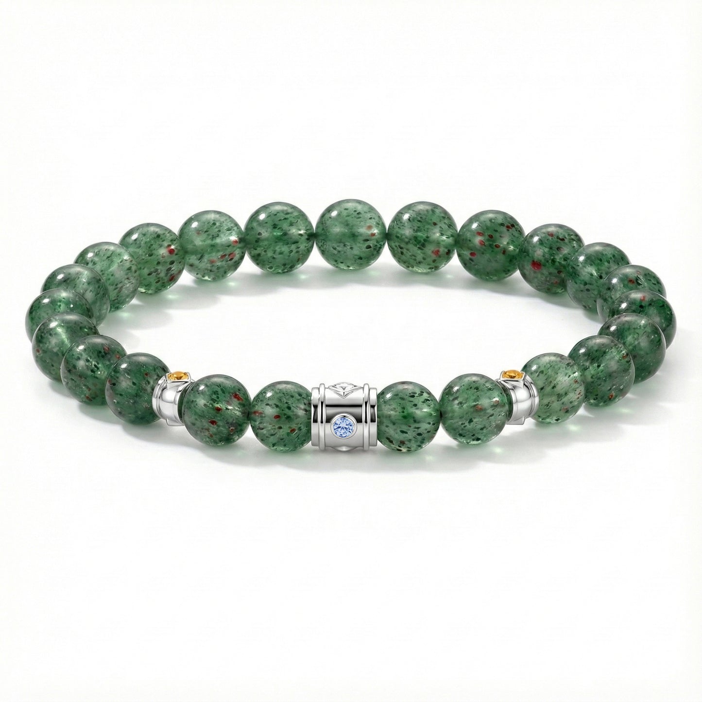 OROBORO XIII- GREEN STRAWBERRY QUARTZ