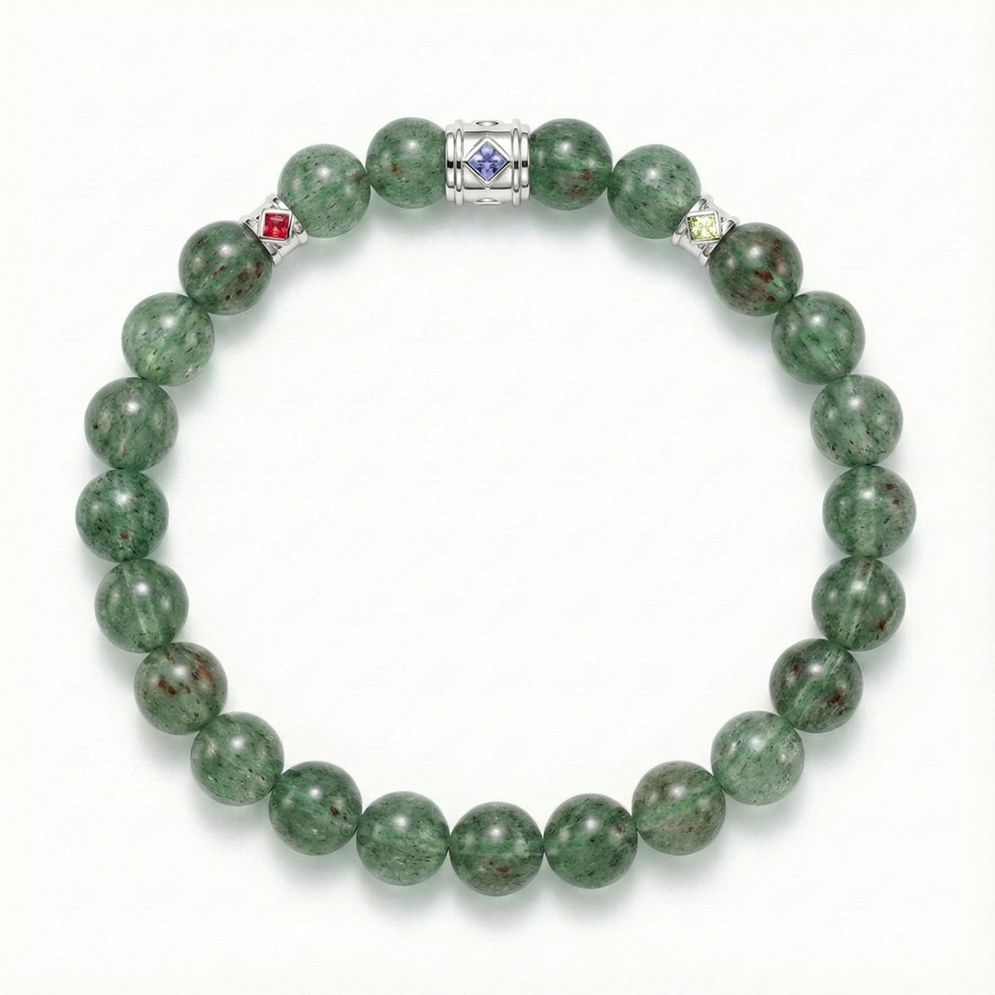 OROBORO XIII- GREEN STRAWBERRY QUARTZ