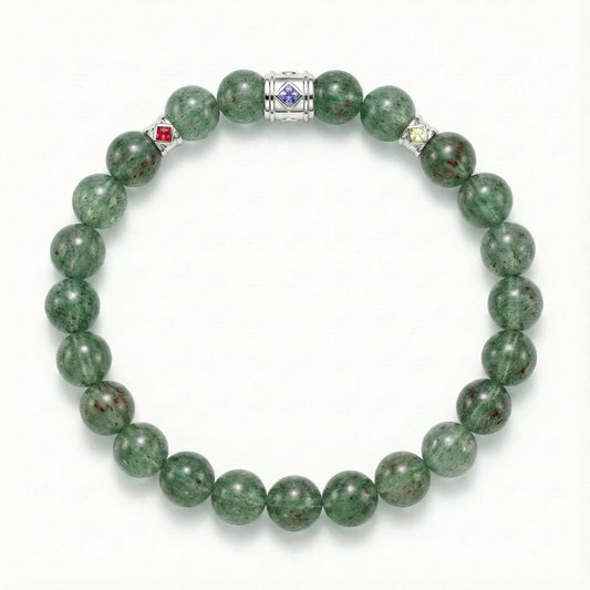 OROBORO XIII- GREEN STRAWBERRY QUARTZ