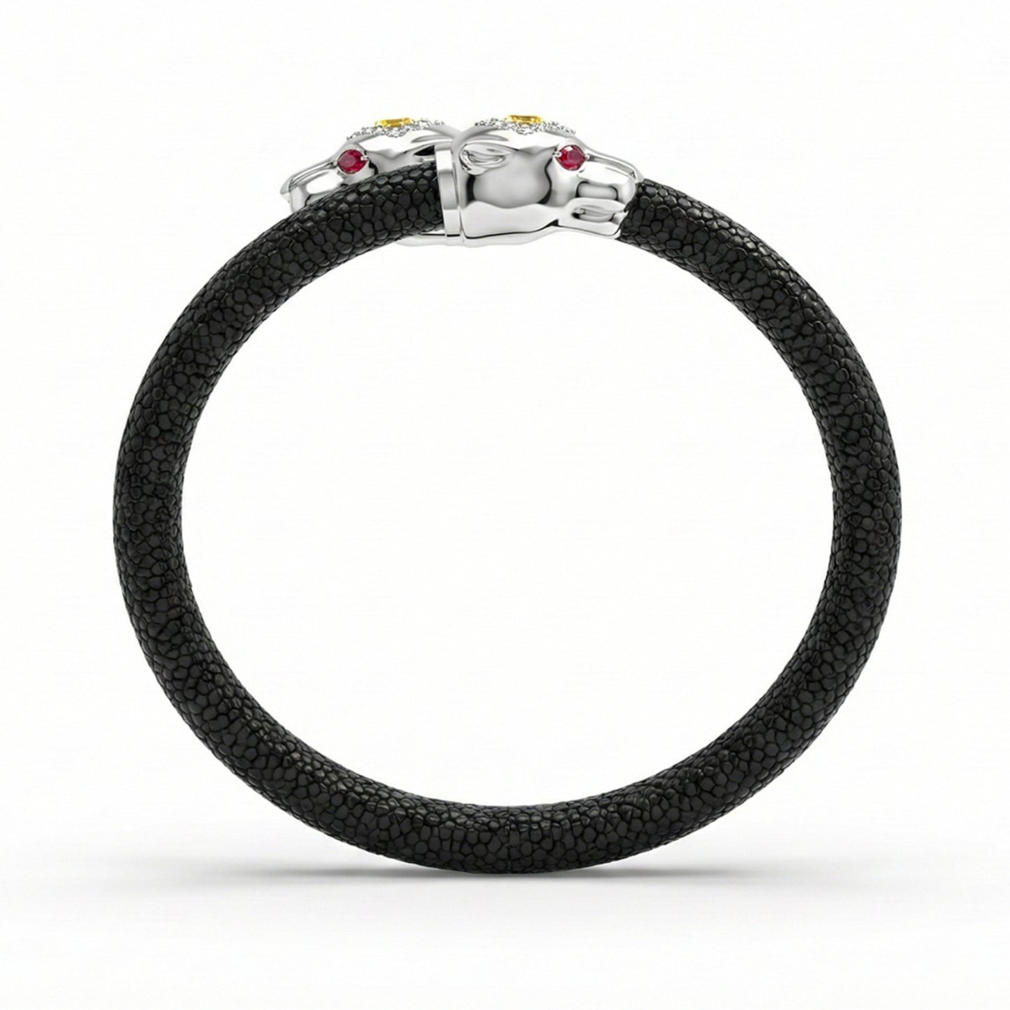 Imperial Jaguar X 925 Black Spinel Eternity X Stingray Bracelet