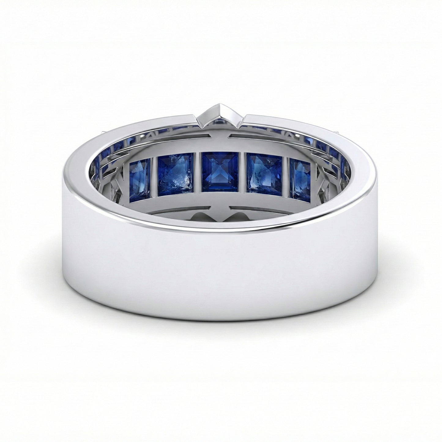 FDF01 Blue Sapphire Platinum PT950 Unisex Ring