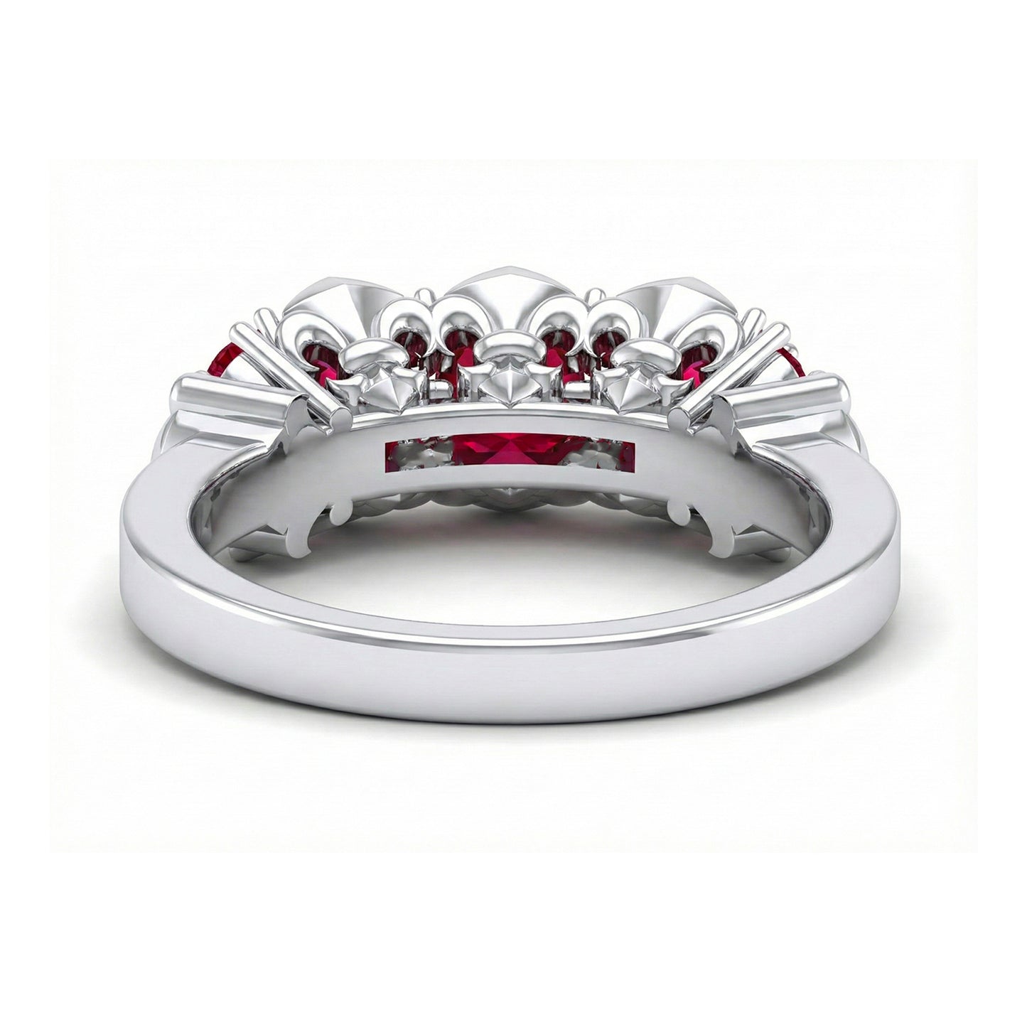 FDF010 Platinum Ruby PT950 Ladies Ring