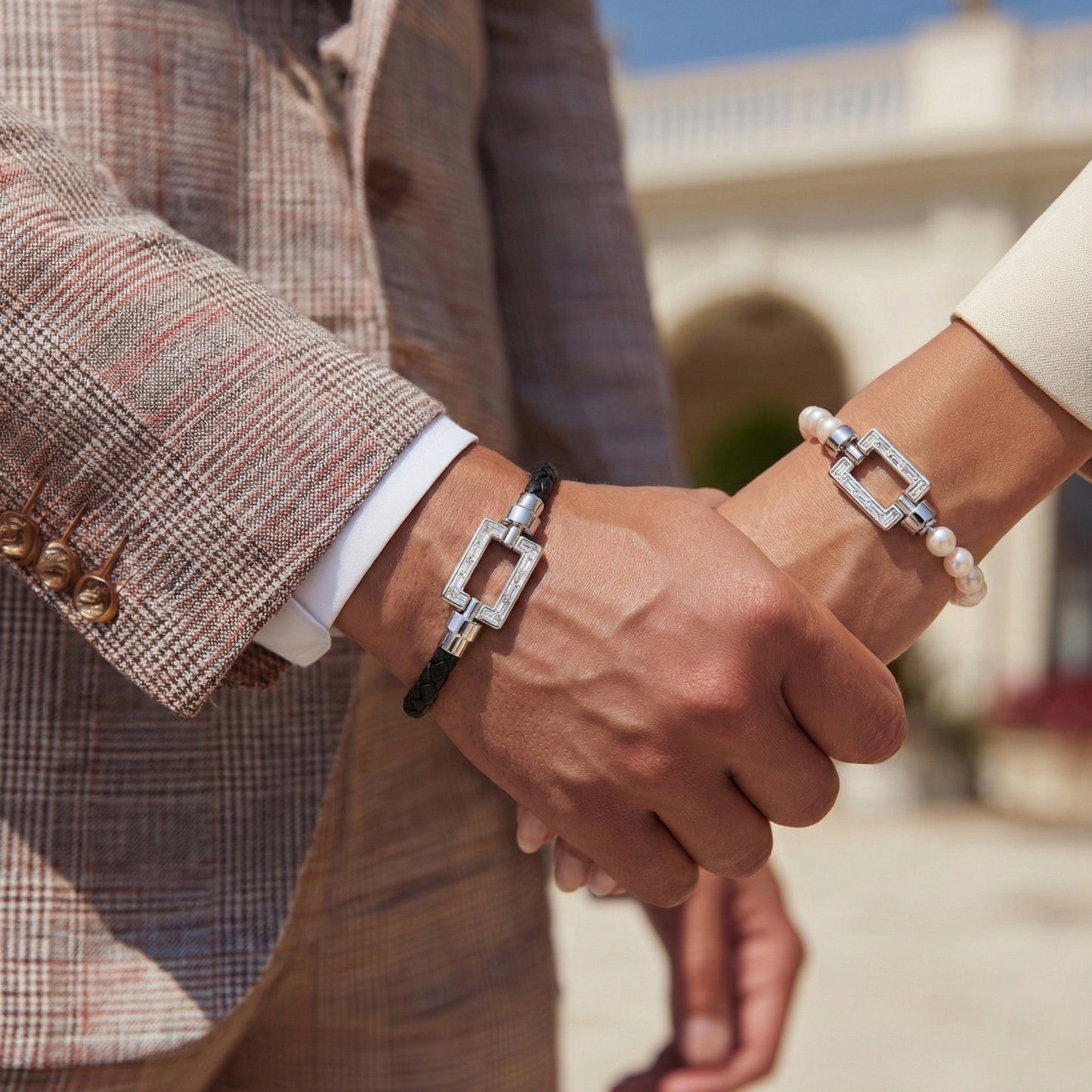 Magnum Opus XL 18-carat Gold Baguette Diamonds Gemstone Beads Bracelet