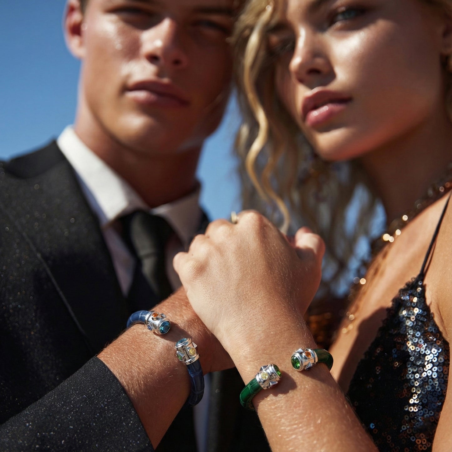 BE Eternity 925 London Blue Topaz & Fancy Sapphire Stingray Bracelet