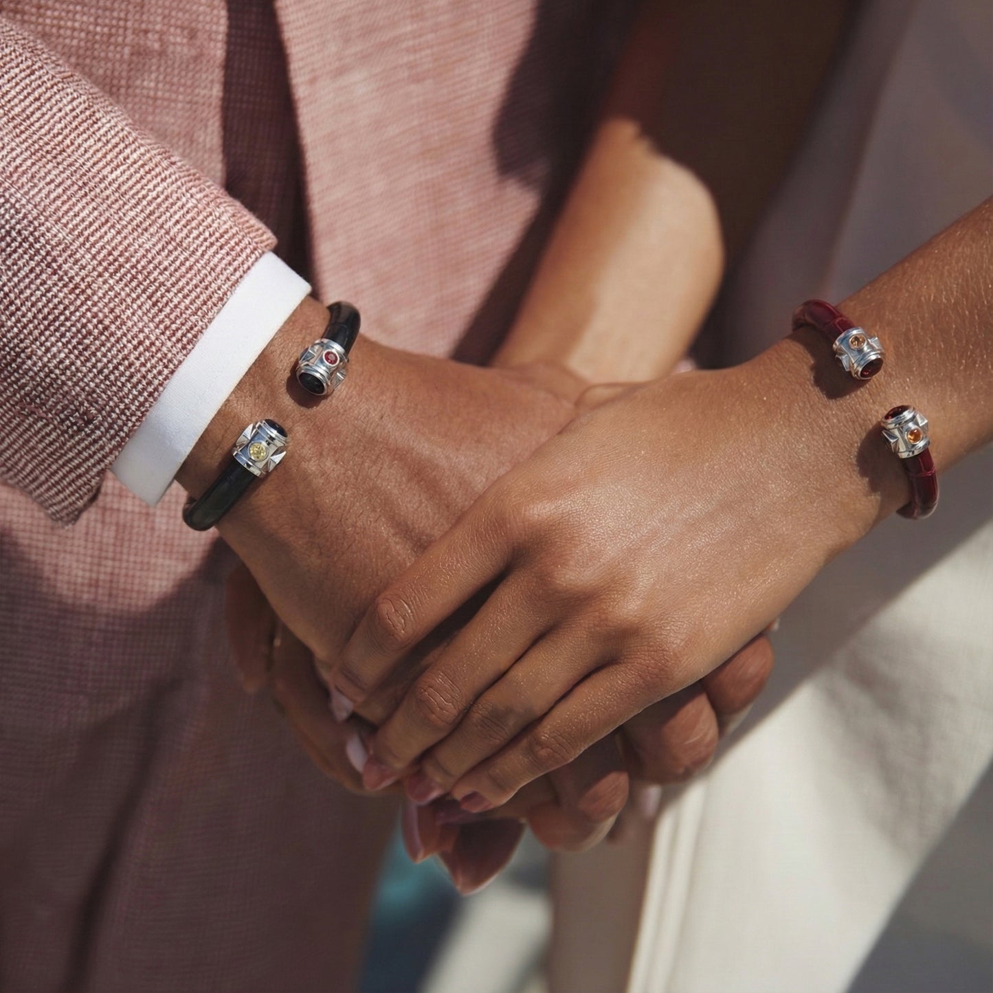 BE Eternity 925 Black Spinel & Fancy Sapphire Stingray Bracelet