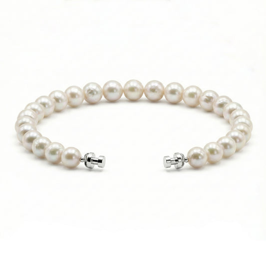 Regalia 6mm Freshwater Pearl Bracelet 925 Silver Link