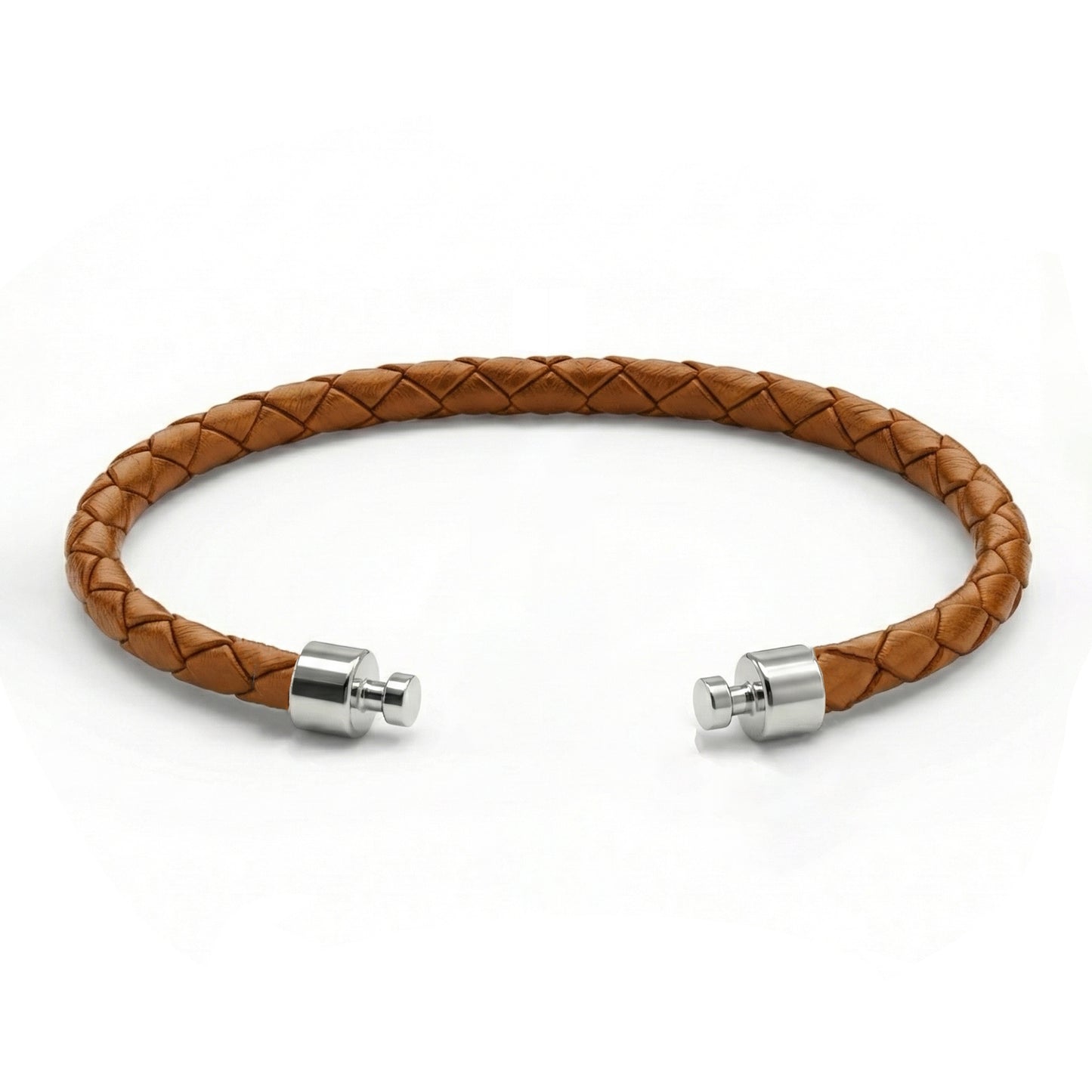 レガリア 4mm タンブラウン カーフレザーストラップ 925シルバーリンク