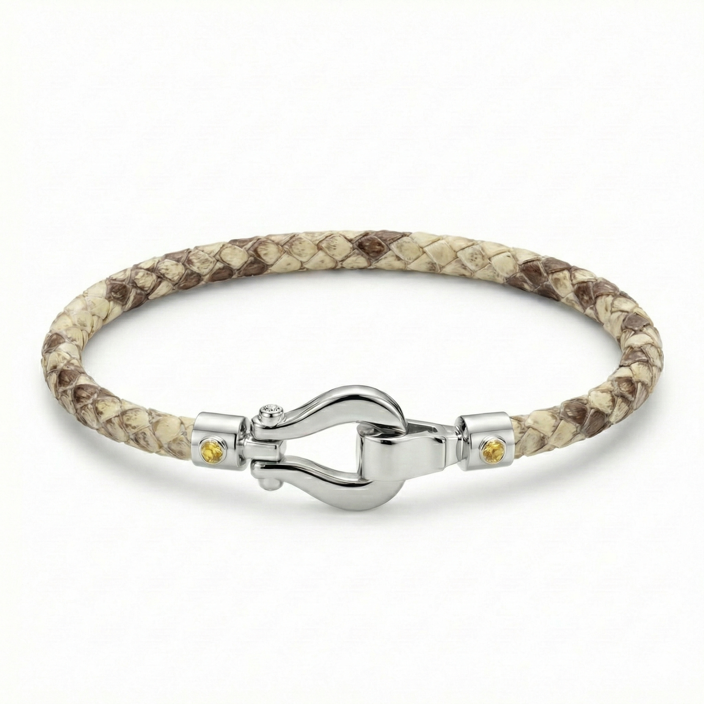 Duma HS 925 Silver Fancy Sapphire with Python Bracelet