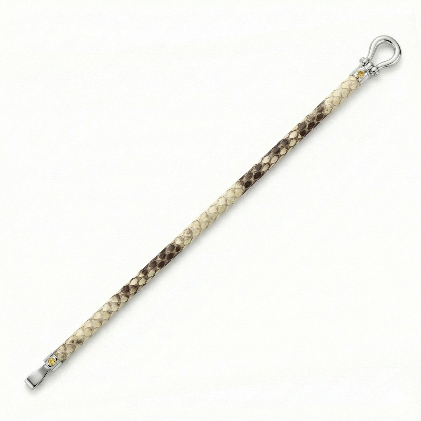 Duma HS 925 Silver Fancy Sapphire with Python Bracelet