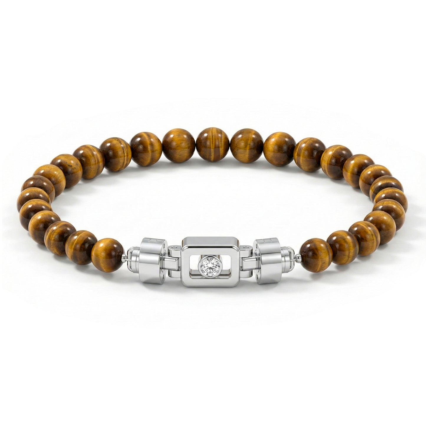 Diamond 925 Silver with Gemstone XOXO Bracelet