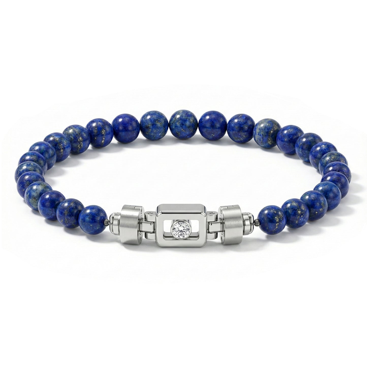 Diamond 925 Silver with Gemstone XOXO Bracelet