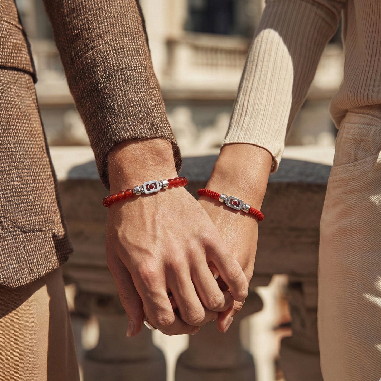 Ruby 925 Silver with Gemstone XOXO Bracelet