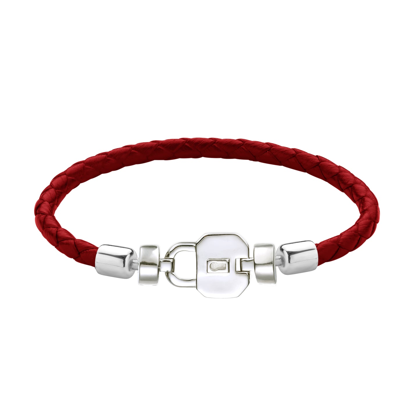 Regalia S Lock 925 with Italian Weaved Leather Bracelet