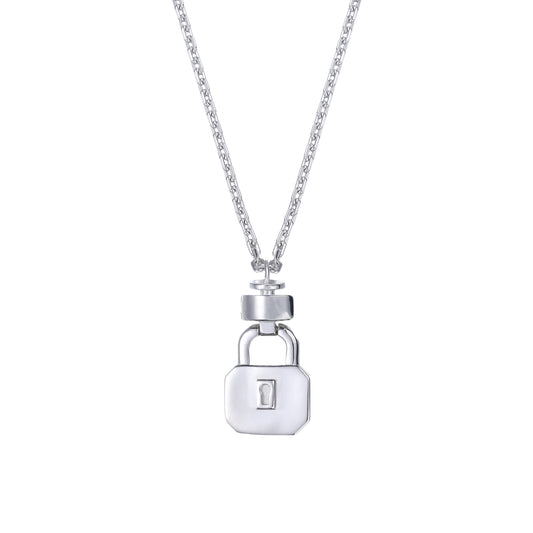 Regalia S Lock 925 Silver Necklace