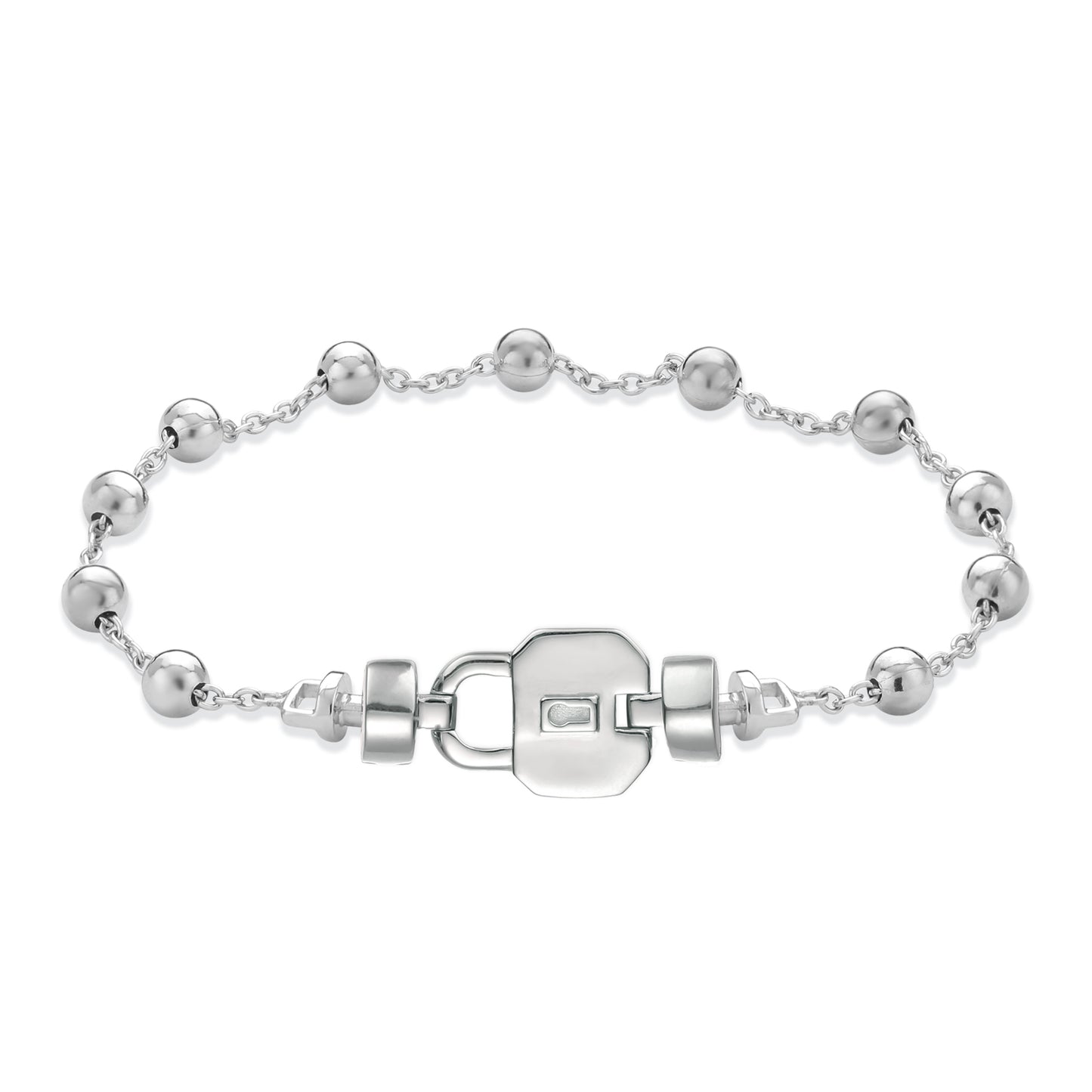 Regalia S Lock 925 Silver Chain Link Bracelet