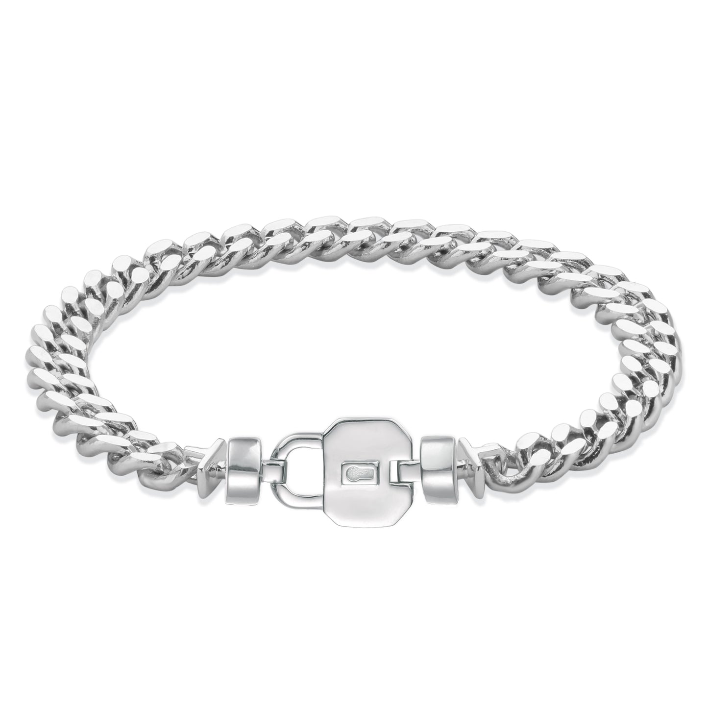 Regalia S Lock 925 Silver Chain Link Bracelet