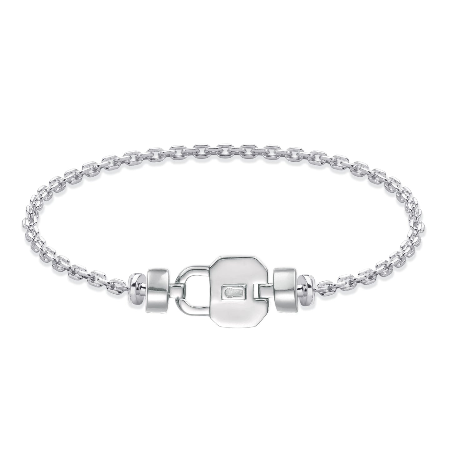 Regalia S Lock 925 Silver Chain Link Bracelet