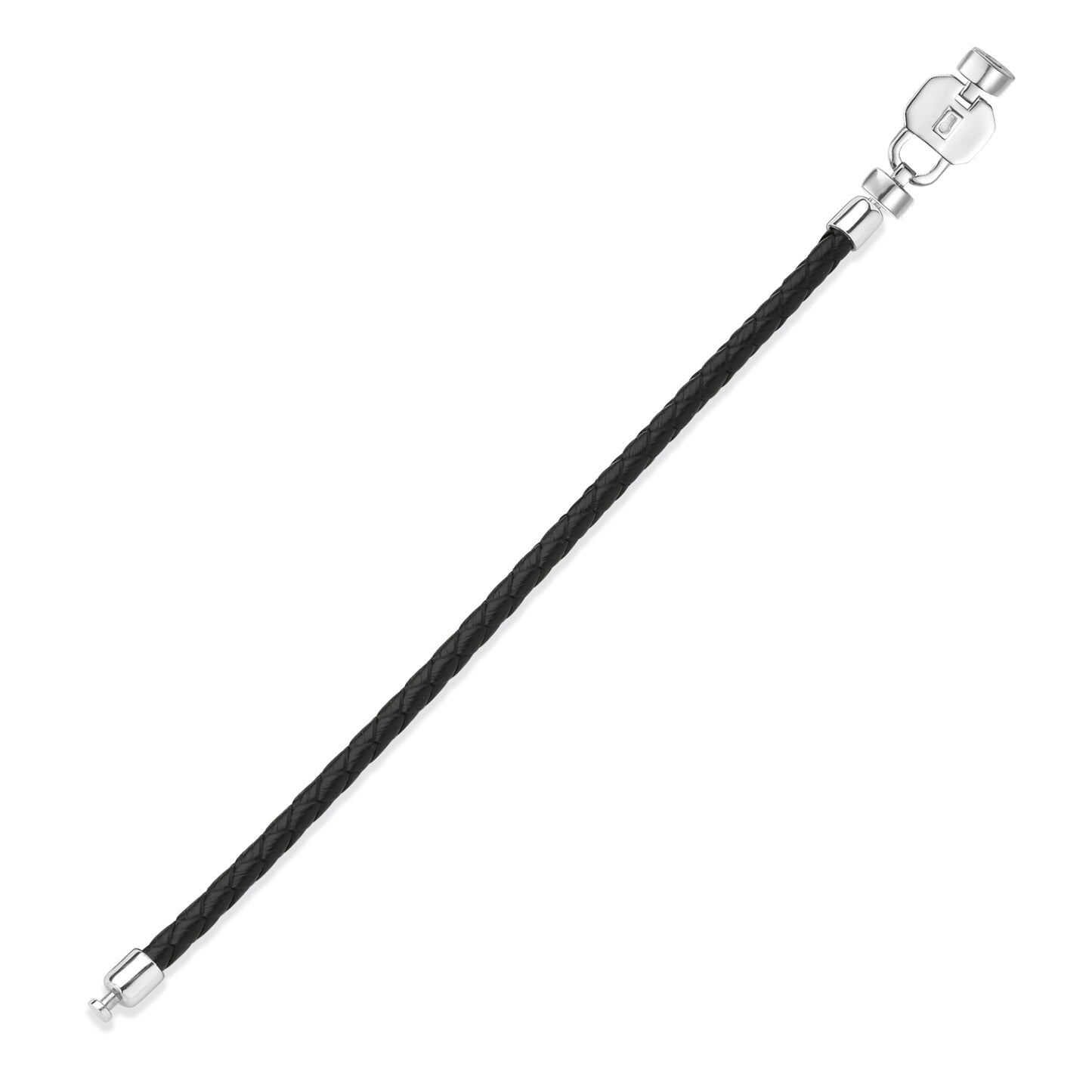 Regalia S Lock 925 with Italian Weaved Leather Bracelet