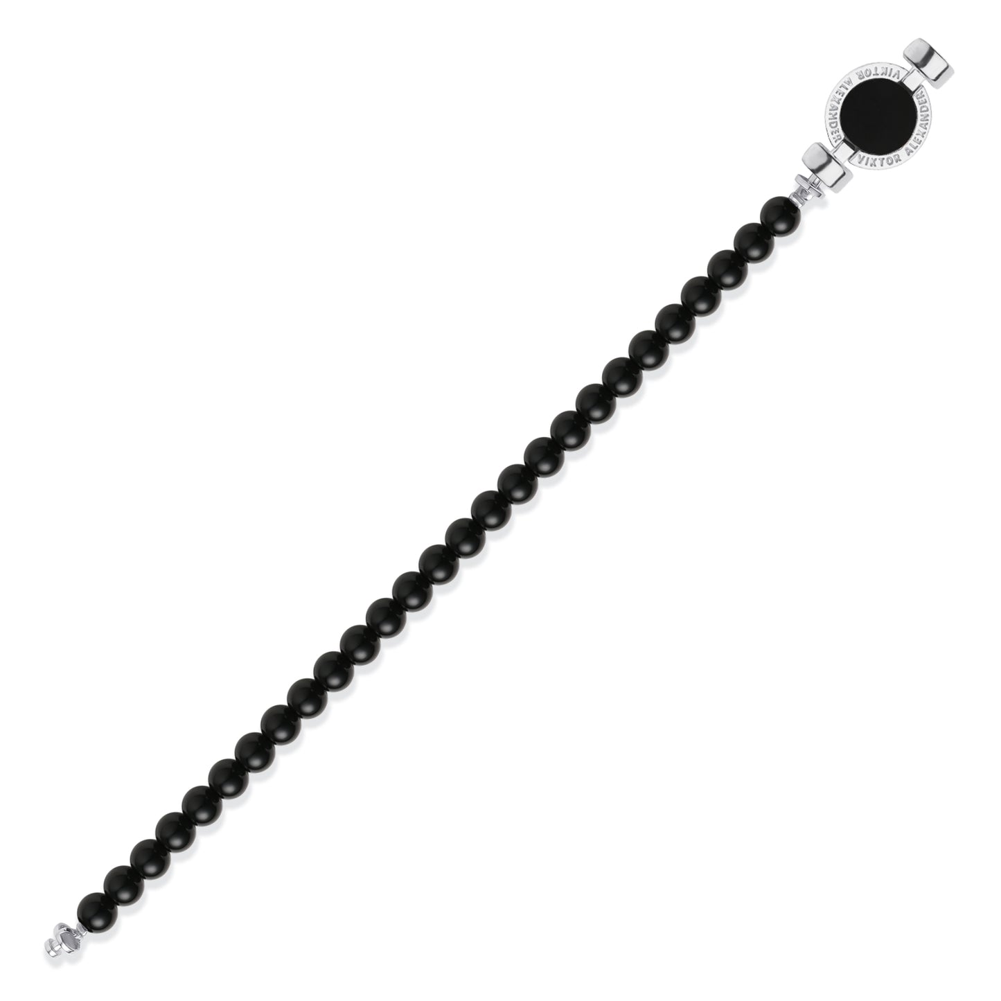 1889 Black Spinel 925 Silver Gemstone Bracelets