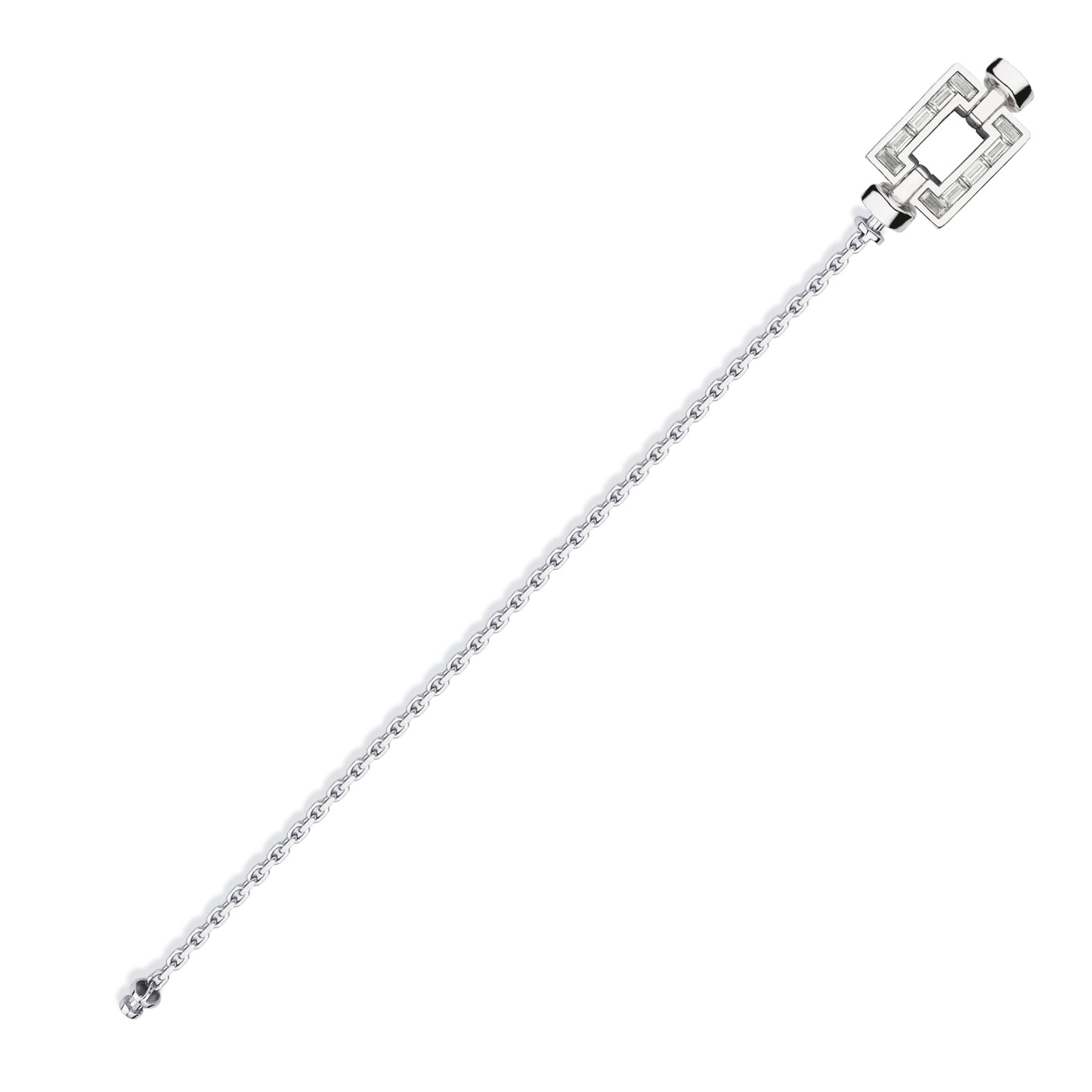 Regalia Platinum Opus XL Baguette Diamonds Link Bracelet