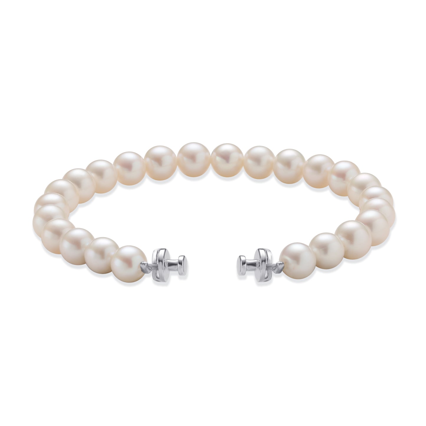 Regalia 6mm Freshwater Pearl Bracelet 925 Silver Link