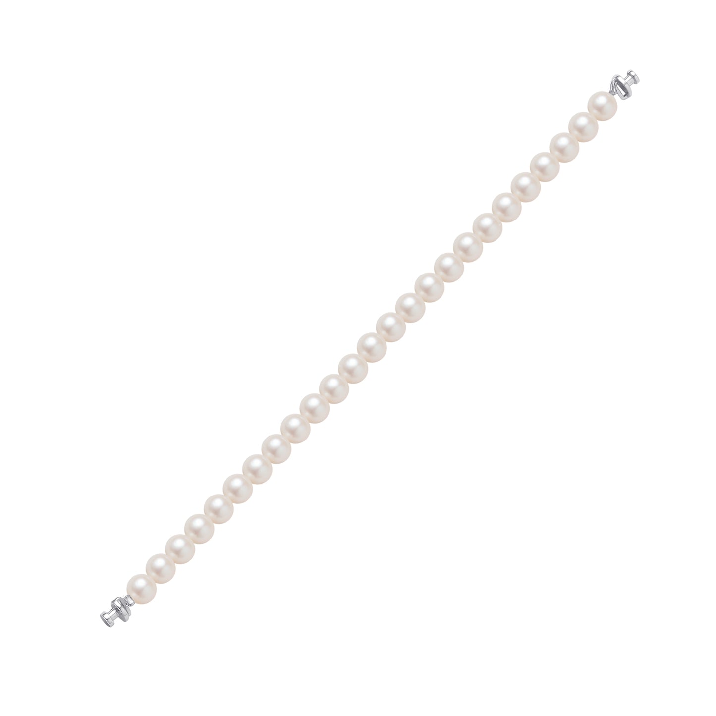 Regalia 6mm Freshwater Pearl Bracelet 925 Silver Link