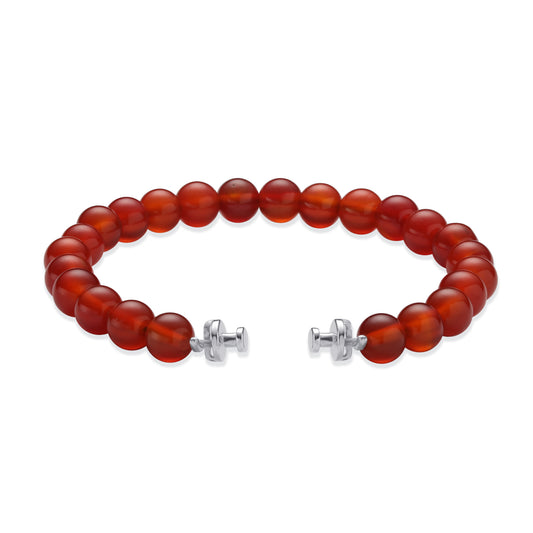 Regalia 6mm Carnelian 925 Silver Link