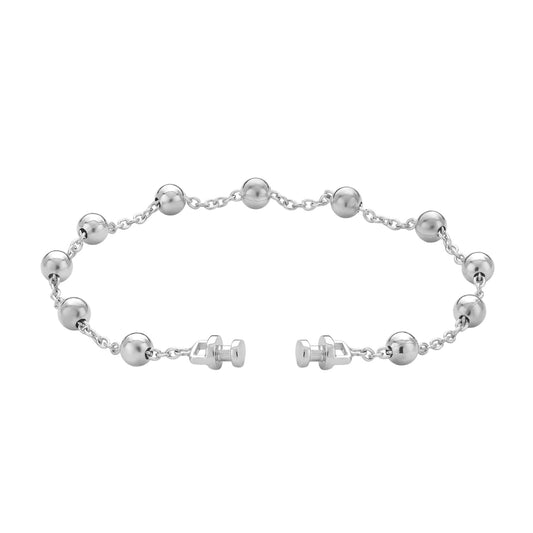 Regalia 925 Silver Ball Chain Link Bracelet