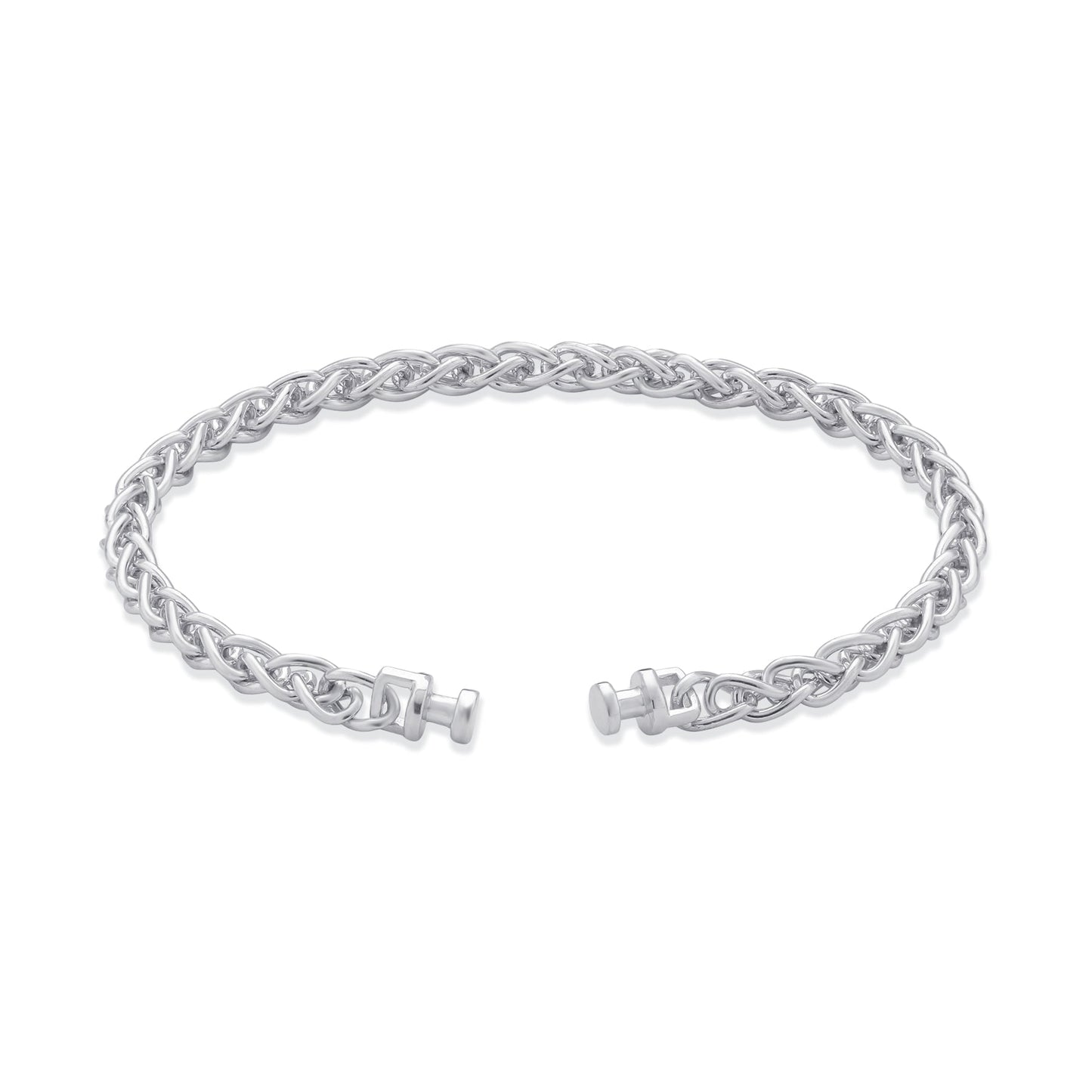 Regalia 925 Silver Twinning Cable Chain Link Bracelet
