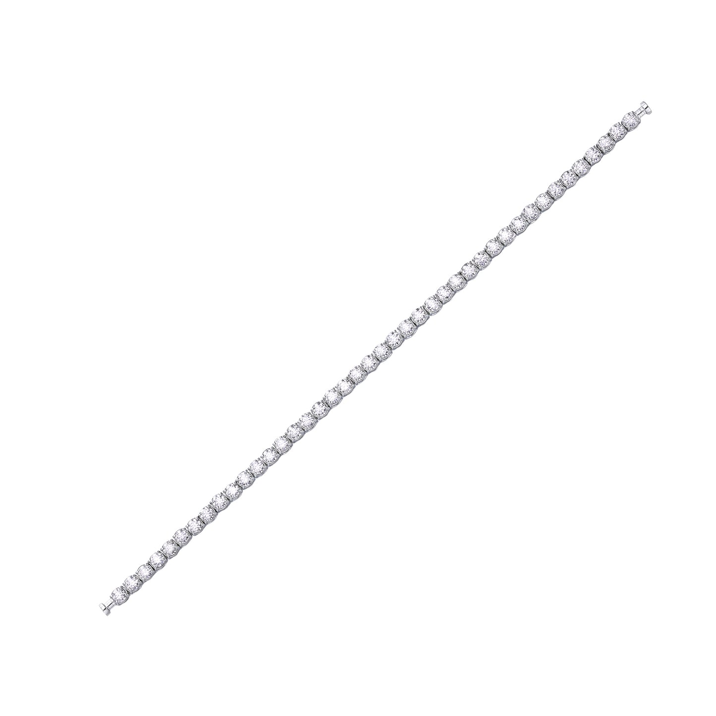 Regalia Platinum PT950 Round Diamond Eternity Bracelet
