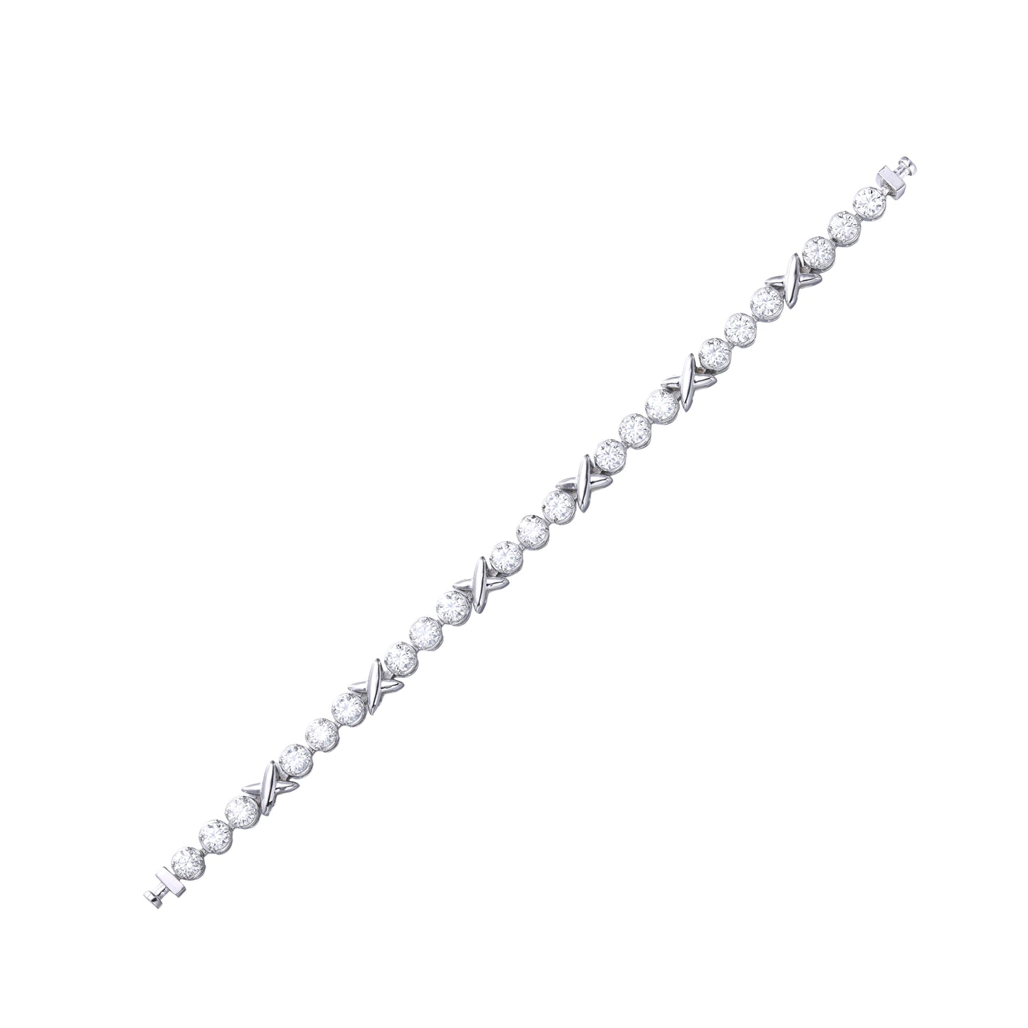 Regalia Platinum PT950 X-R4 Diamond Eternity Bracelet