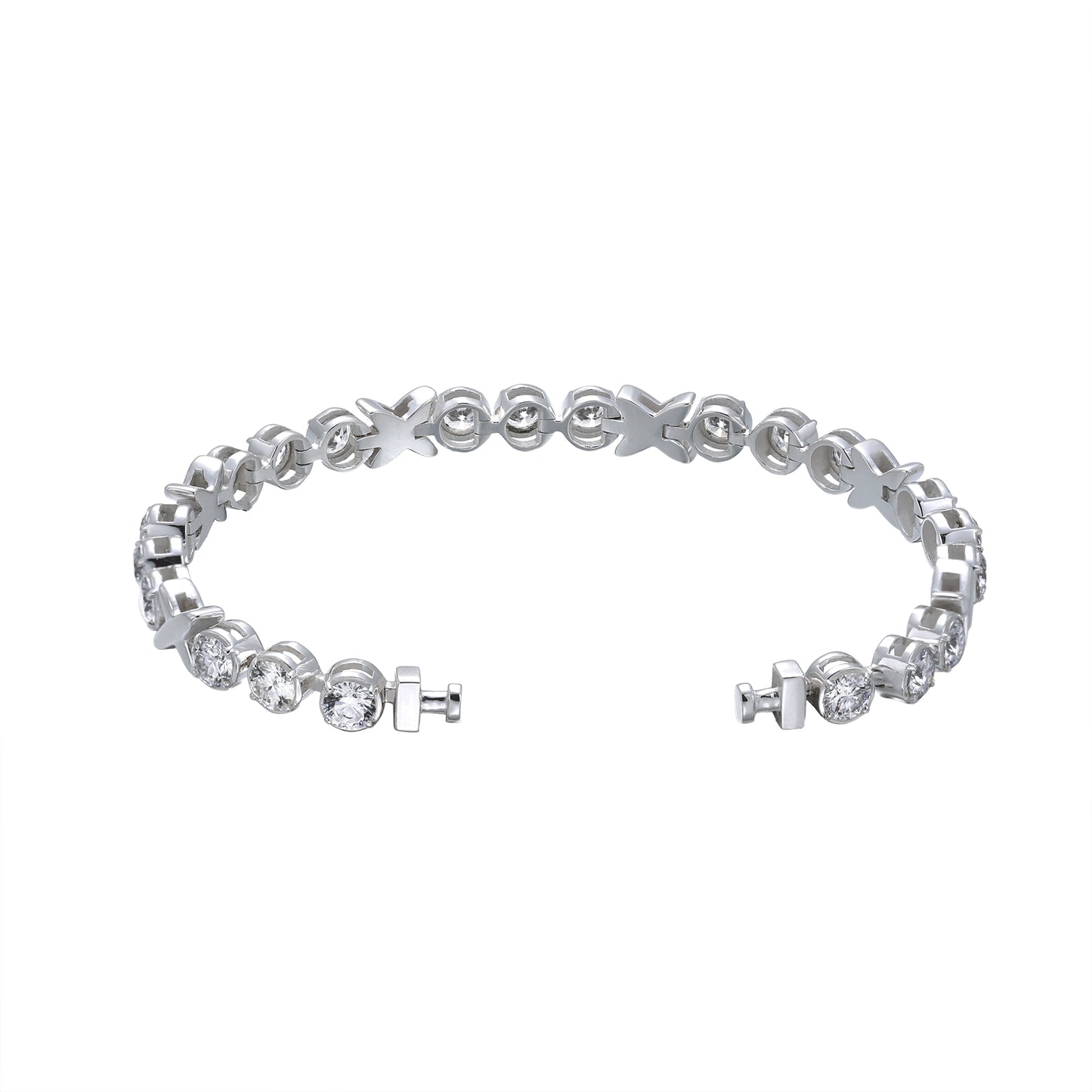 Regalia Platinum PT950 X-R4 Diamond Eternity Bracelet