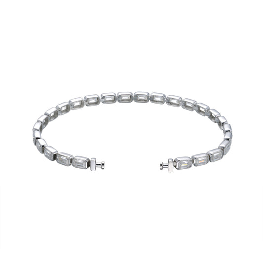 Regalia Platinum PT950 Octagon Diamond Eternity Bracelet