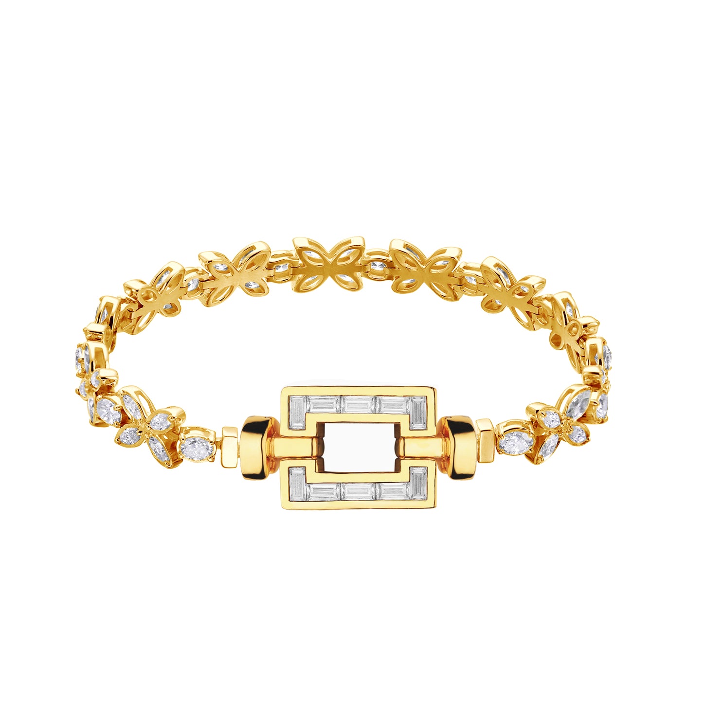 Opus Diamond Jubilee 18Kゴールド フローラルダイヤモンド エタニティブレスレット