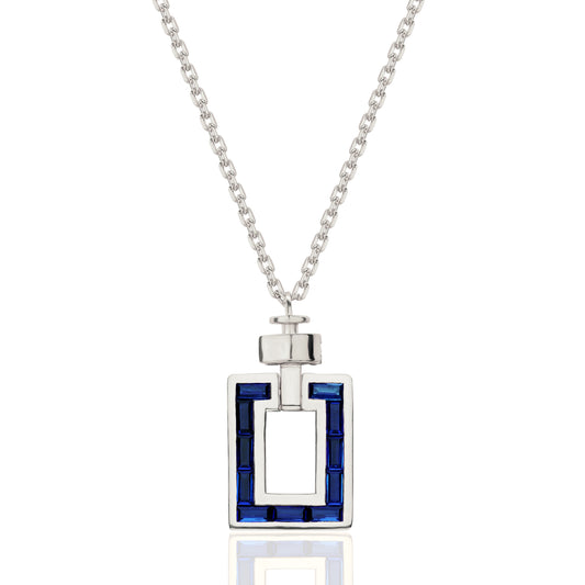 Magnum Opus XL Blue Sapphire in Platinum