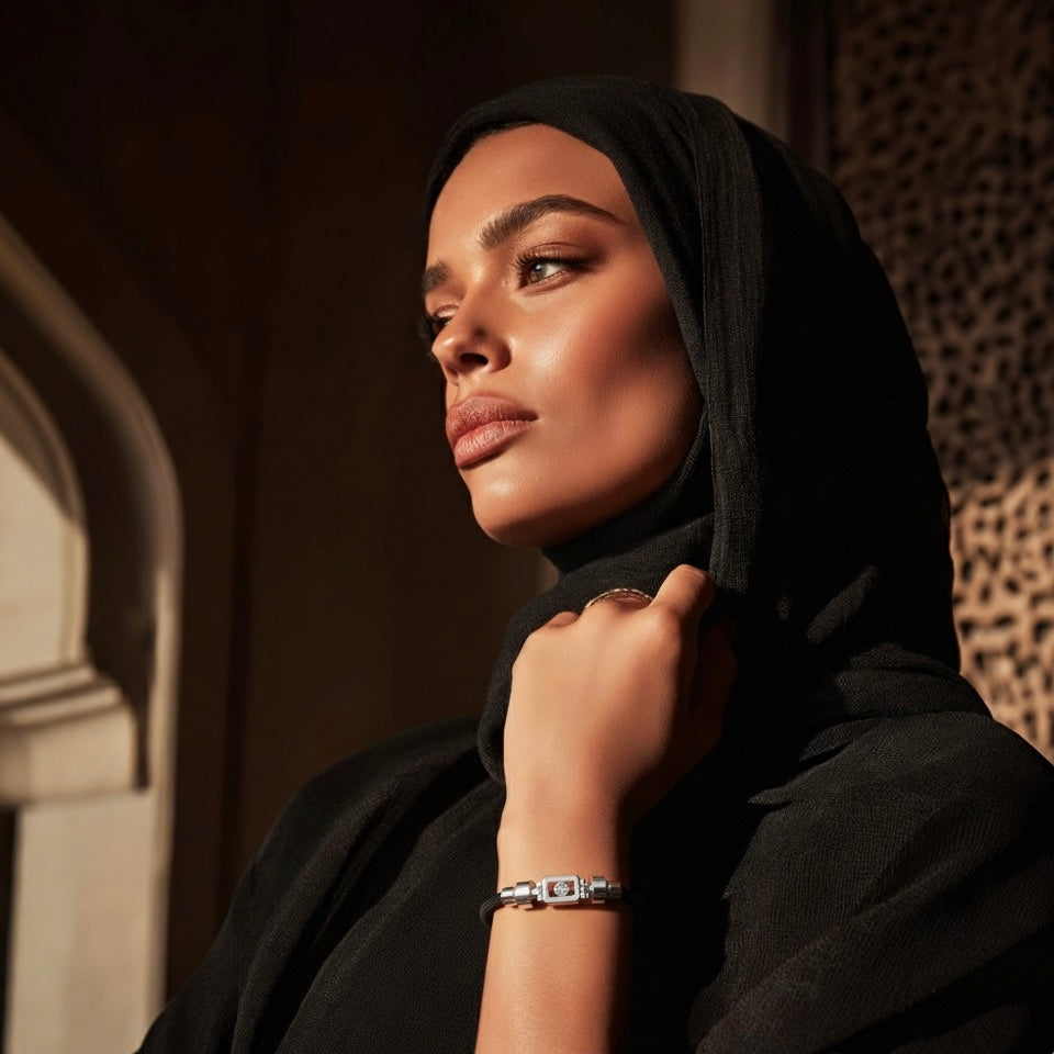 Diamond 925 Silver with Nylon XOXO Bracelet