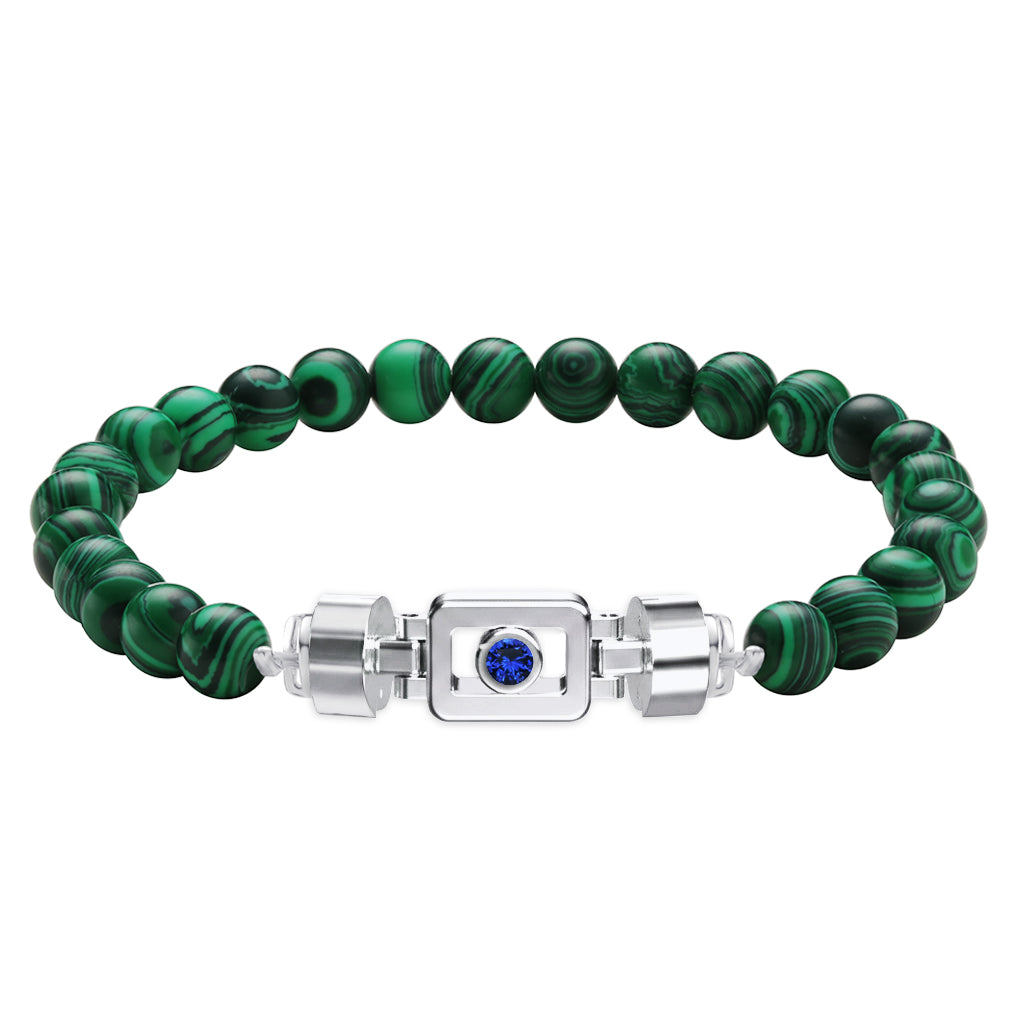 Blue Sapphire 925 Silver with Gemstone XOXO Bracelet