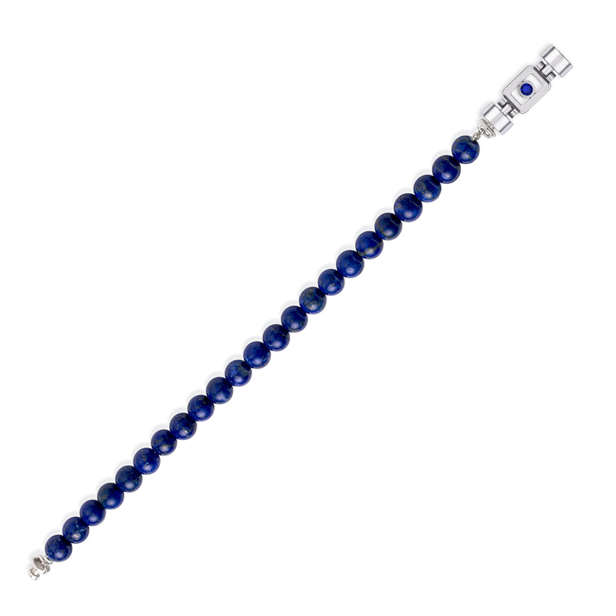 Blue Sapphire 925 Silver with Gemstone XOXO Bracelet