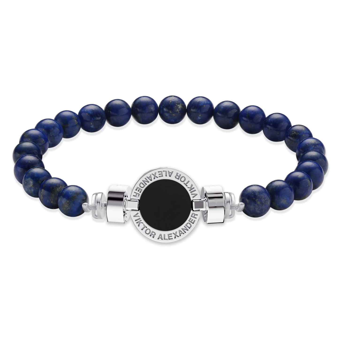 1889 Black Spinel 925 Silver Gemstone Bracelets