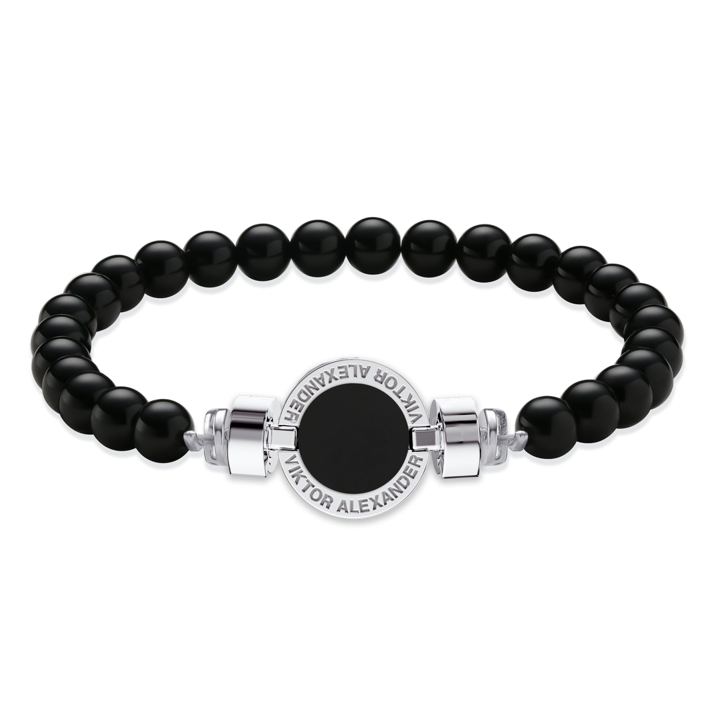 1889 Black Spinel 925 Silver Gemstone Bracelets