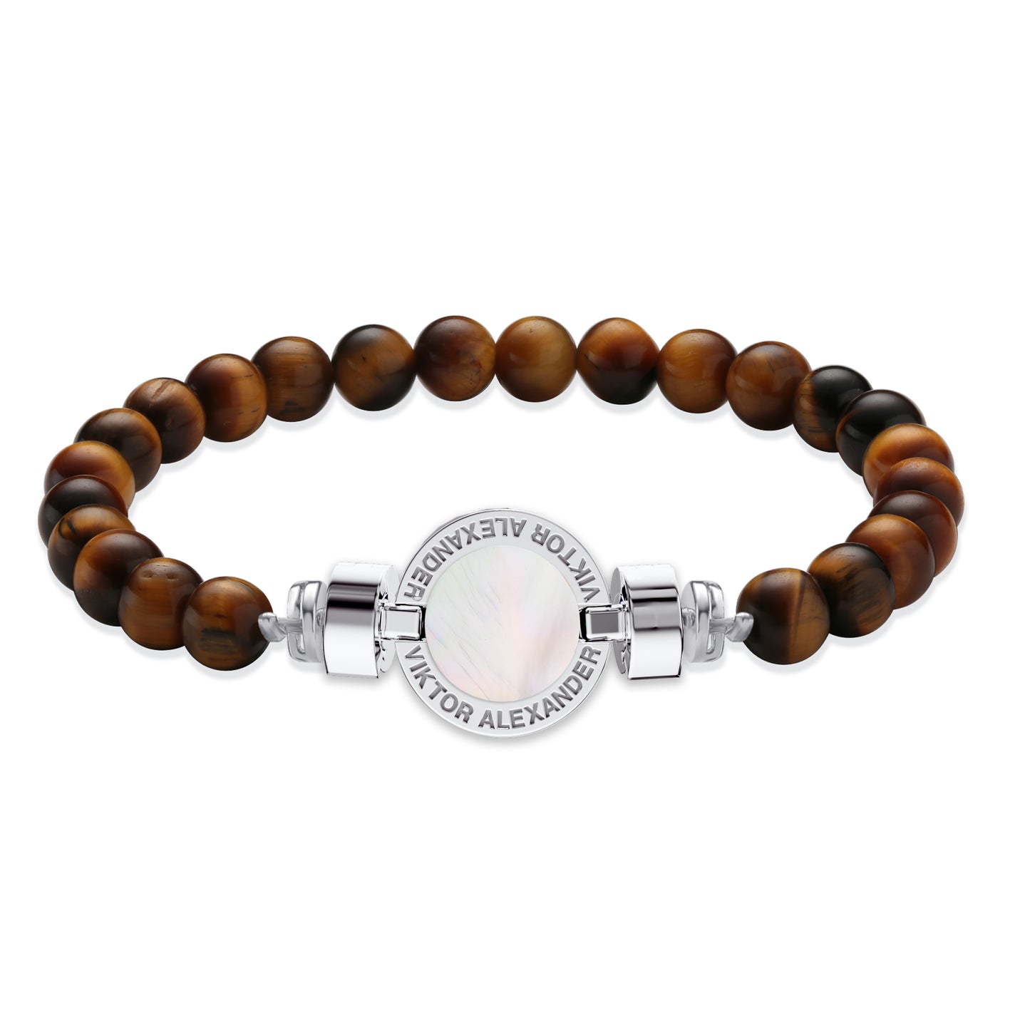 1889 Mother of Pearl 925 Silver Gemstone Bracelets