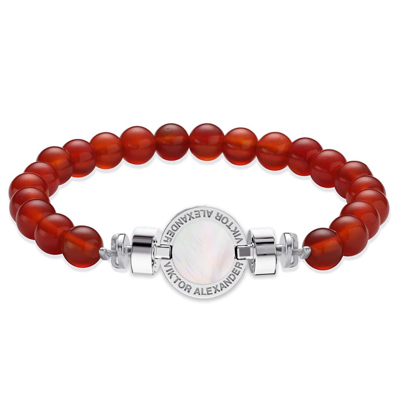 1889 Mother of Pearl 925 Silver Gemstone Bracelets