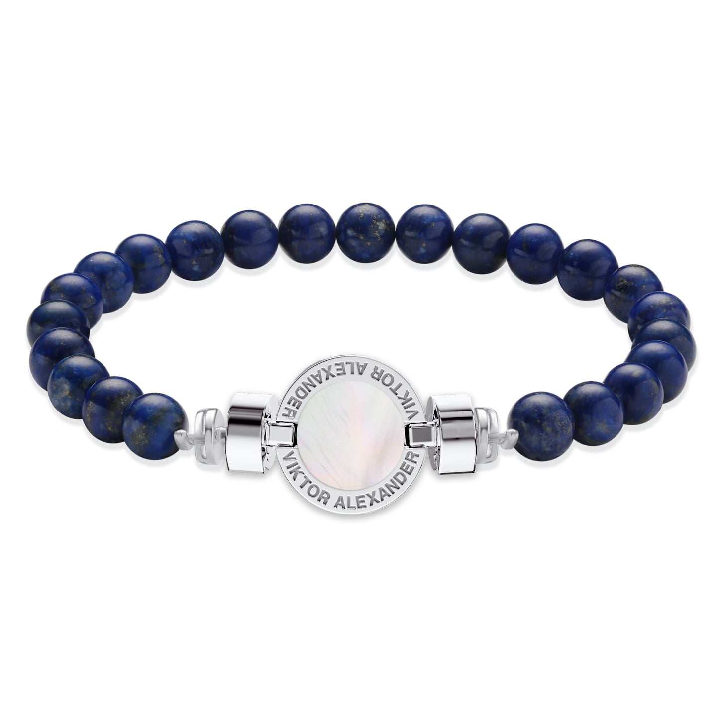 1889 Mother of Pearl 925 Silver Gemstone Bracelets