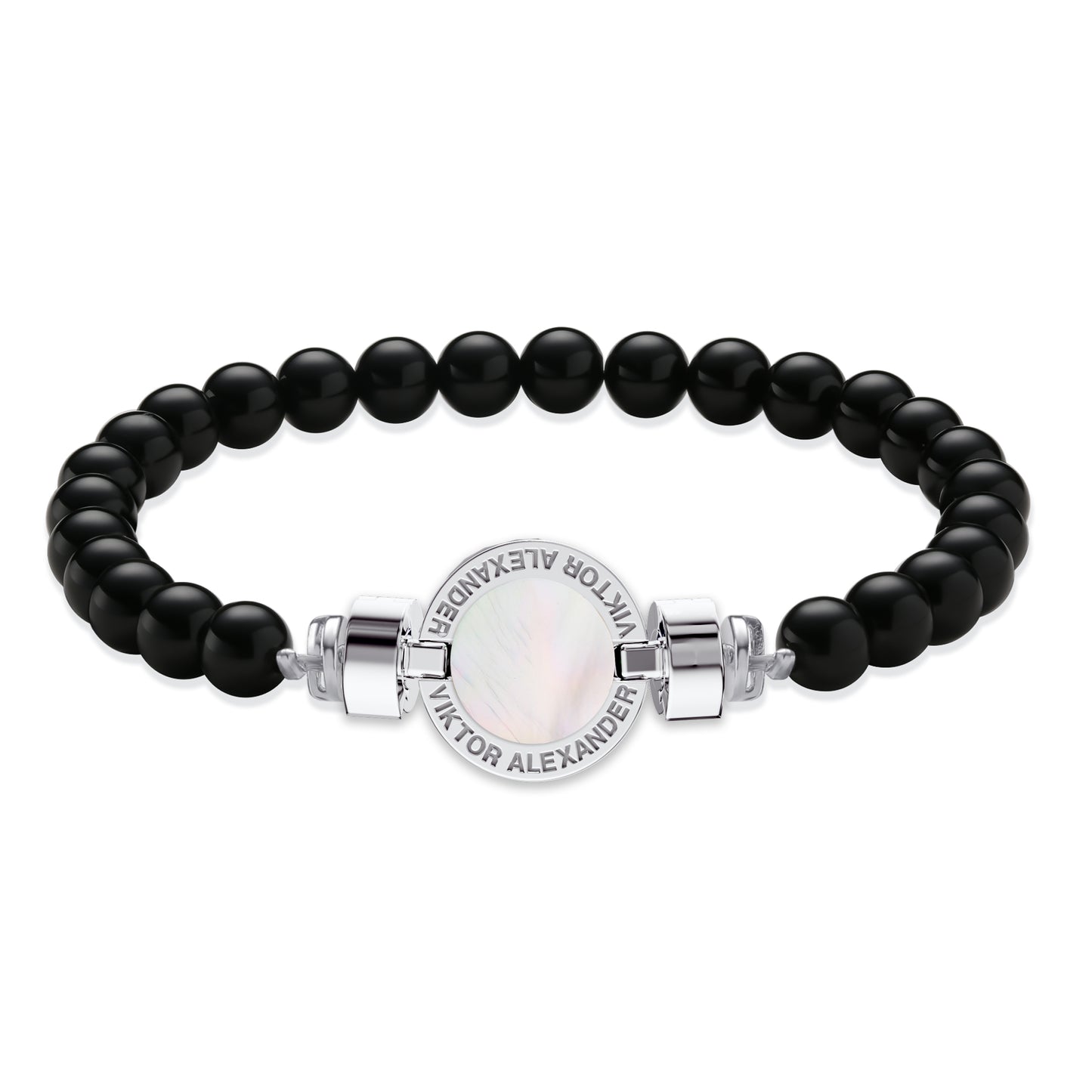 1889 Mother of Pearl 925 Silver Gemstone Bracelets