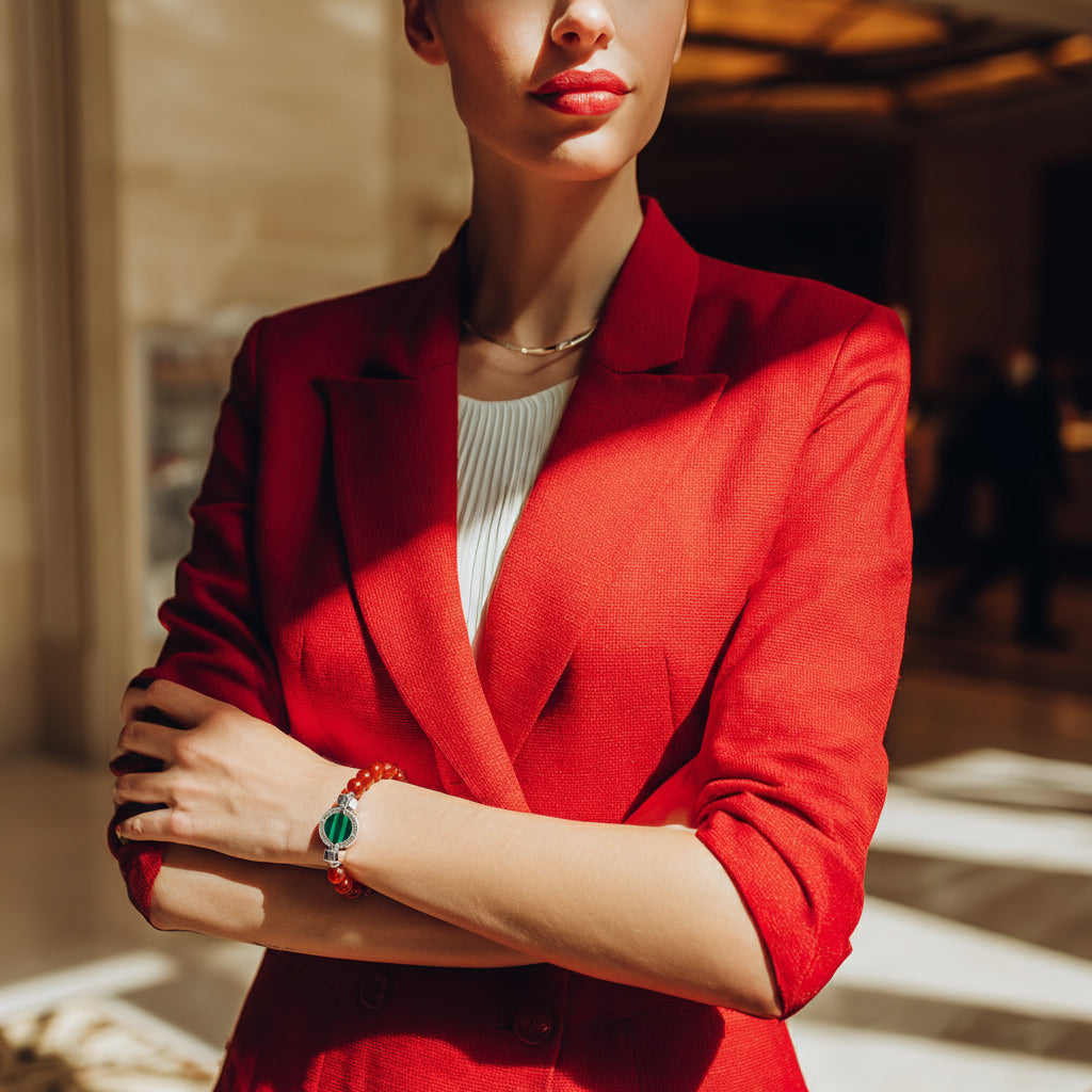 1889 Mother of Pearl 925 Silver Gemstone Bracelets