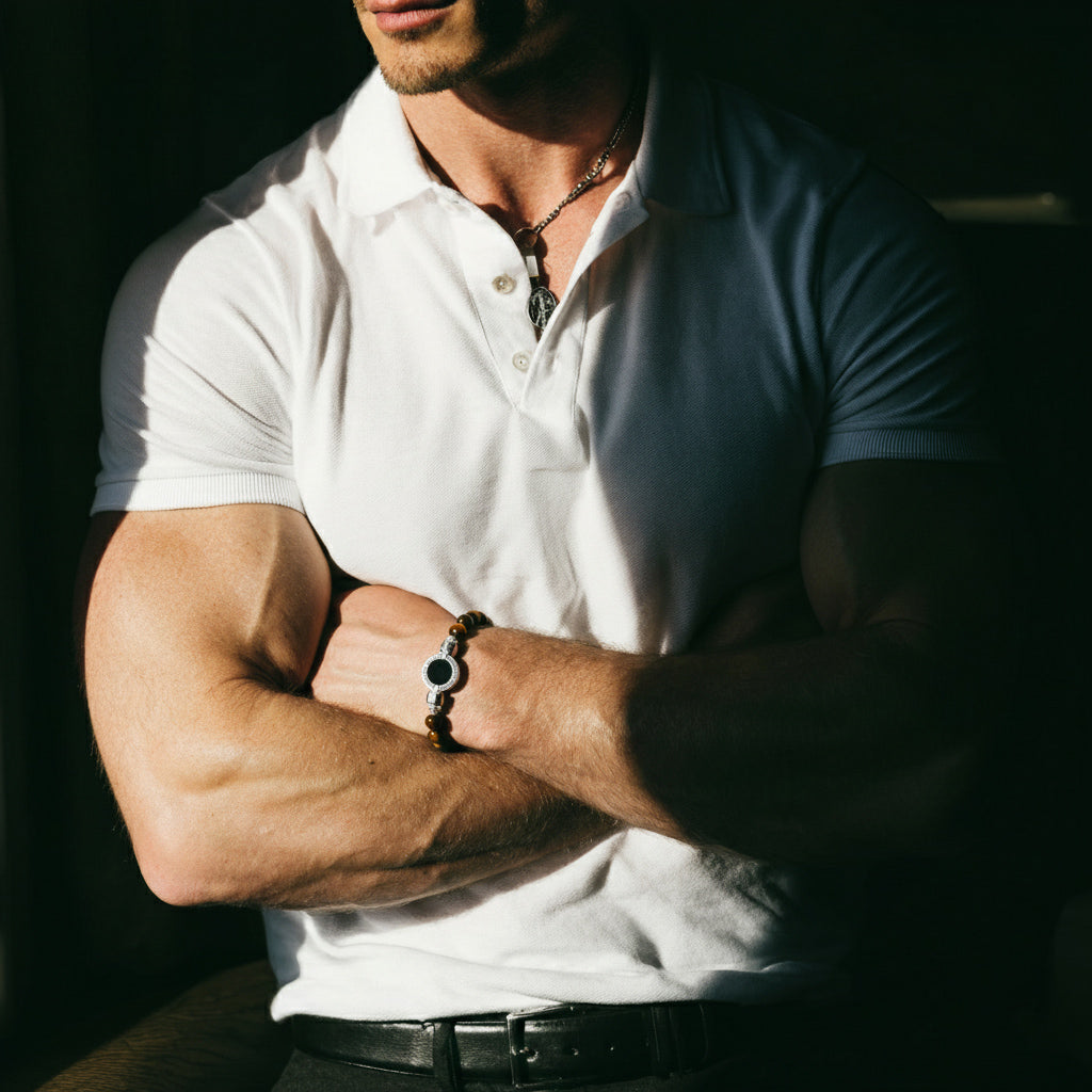 1889 Black Spinel 925 Silver Gemstone Bracelets