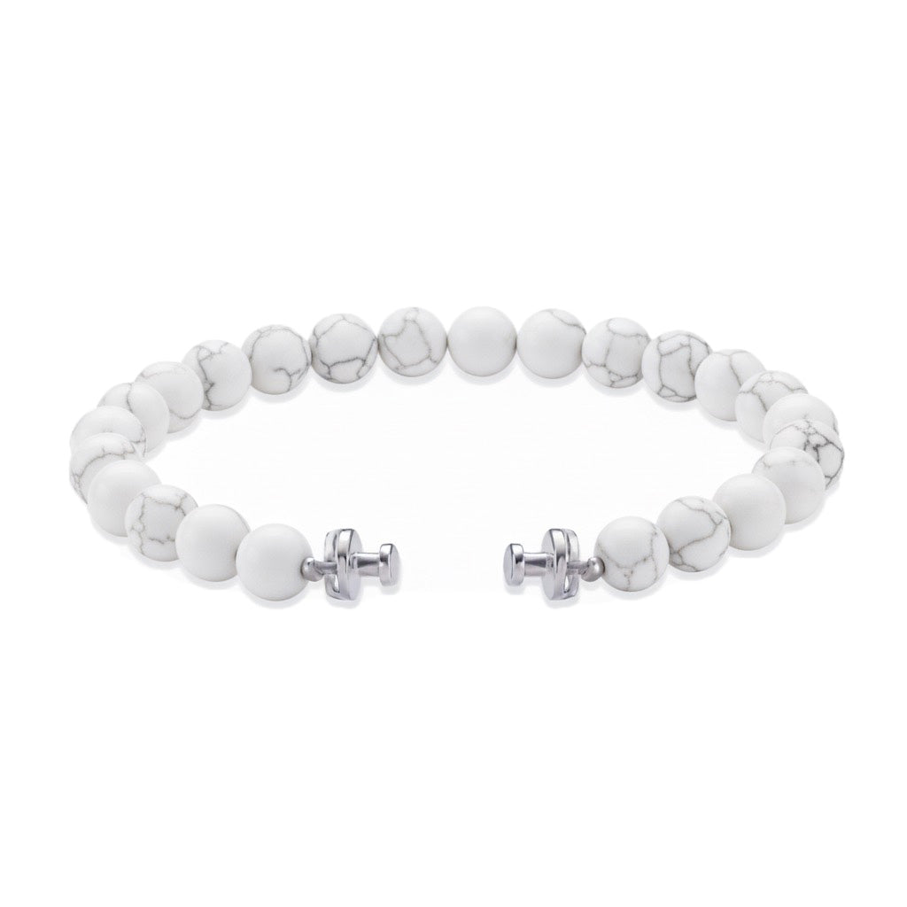 レガリア 6mm ブラックスピネルビーズブレスレット 925シルバーリンク