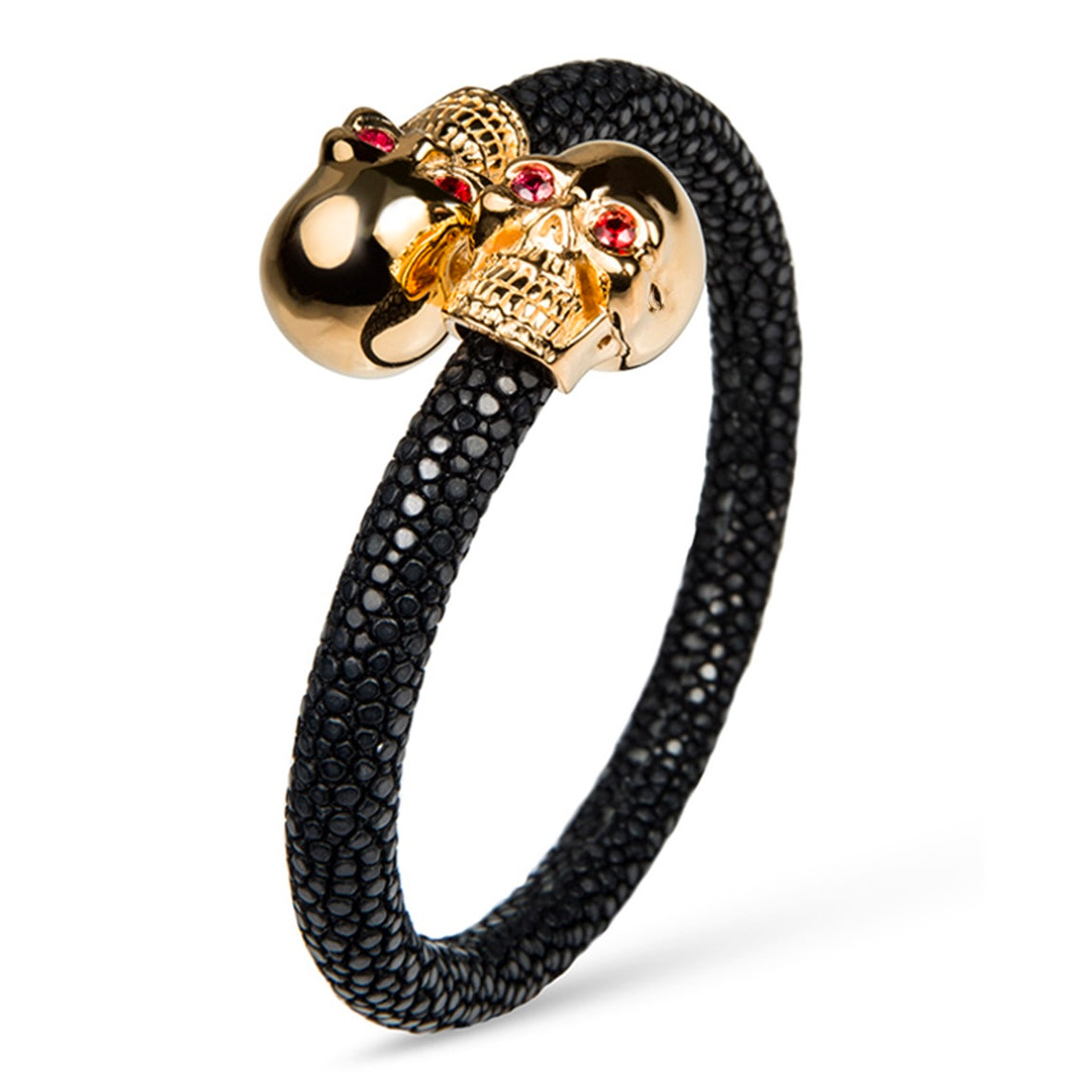 Skull 925 Ruby Stingray Bracelet